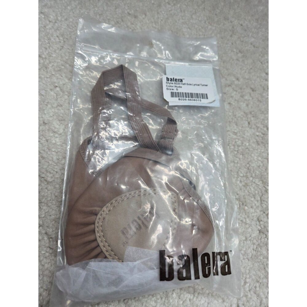 Balera B220 Half‑Sole Lyrical Turner Dance Shoes – Nude – Size S